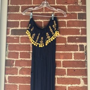 Summer jumpsuit. Strapless with legs. Worn once.